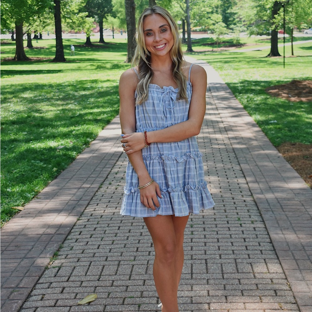 Lovers + Friends Blue Mini Dress